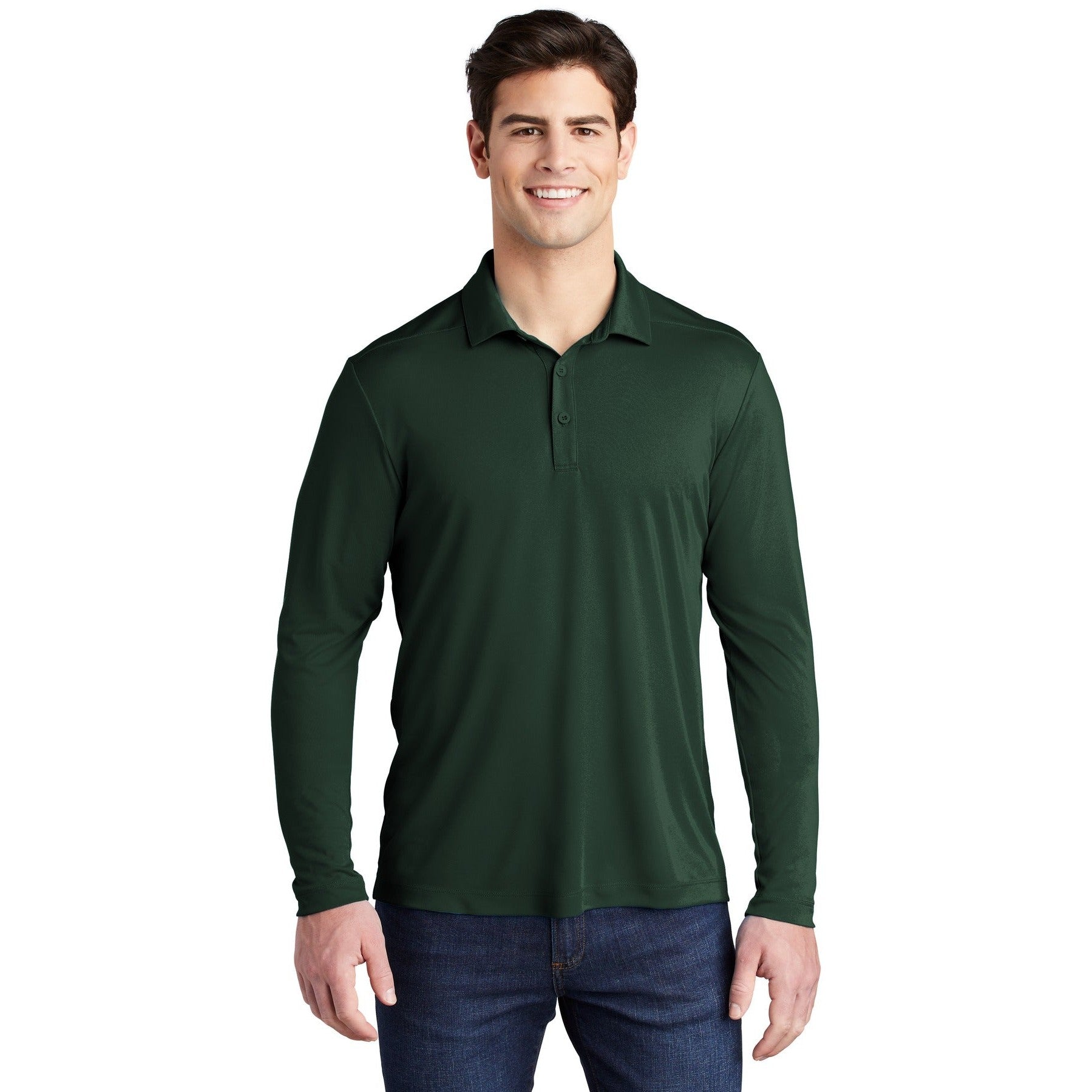 Sport-Tek-Sport-Tek ® Posi-UV® Pro Long Sleeve Polo. ST520LS-MedTech-4